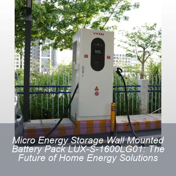 Micro Energy Storage Wall Mounted Battery Pack LUX-S-1600LG01: The Future of Home Energy Solutions